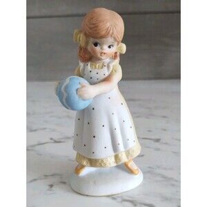 Vintage Enesco Days To Remember “Thursdays Child Is Sweet And Dear” 80s Figurine